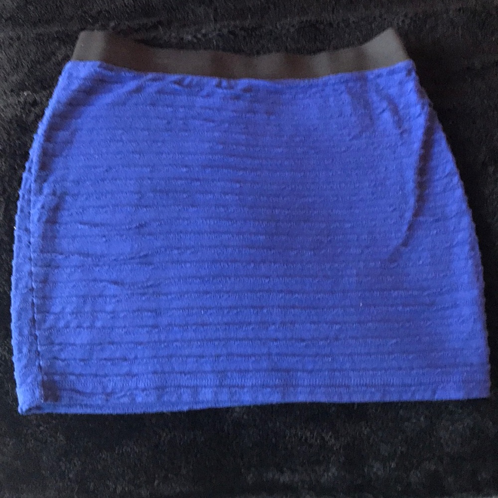 Blue mini skirt